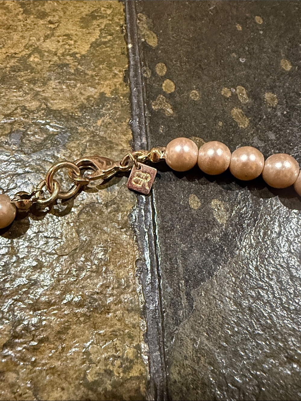 Banana Republic Vintage Pearl Necklace with crystal accents - Picture 3 of 3